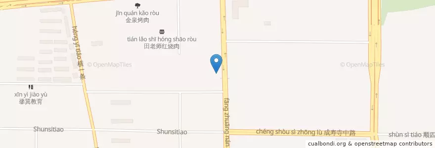 Mapa de ubicacion de 山城辣妹子 en China, Pekín, Hebei, 丰台区.