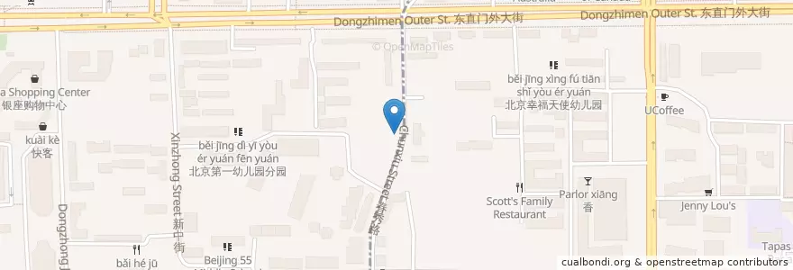 Mapa de ubicacion de 眉州东坡酒楼 en چین, پکن, هبئی, 朝阳区 / Chaoyang.