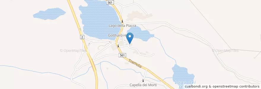 Mapa de ubicacion de Ospizo del San Gottardo en Schweiz/Suisse/Svizzera/Svizra, Ticino, Distretto Di Leventina, Circolo Di Airolo, Airolo.