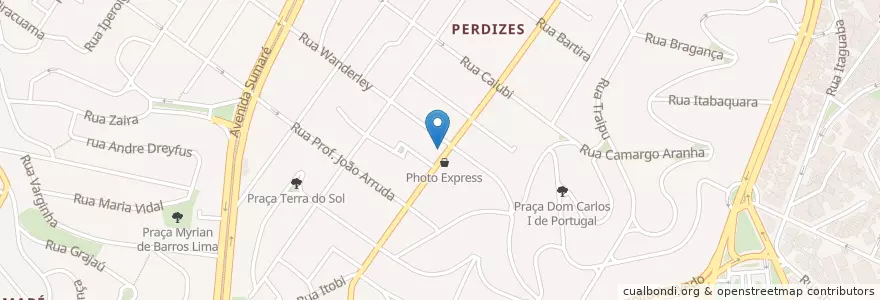 Mapa de ubicacion de Agência Itaú en 巴西, 东南部, 圣保罗, Região Geográfica Intermediária De São Paulo, Região Metropolitana De São Paulo, Região Imediata De São Paulo, 聖保羅.
