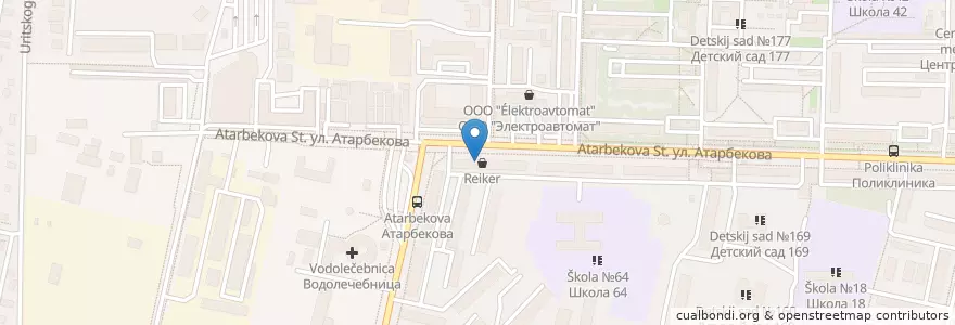 Mapa de ubicacion de CityLab en Rusia, Южный Федеральный Округ, Krai De Krasnodar, Городской Округ Краснодар.