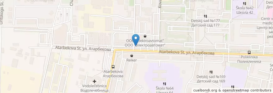 Mapa de ubicacion de Клиника Прокофьевых en Russland, Föderationskreis Südrussland, Region Krasnodar, Городской Округ Краснодар.