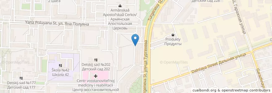 Mapa de ubicacion de Клиник Дент en Russia, South Federal District, Krasnodar Krai, Krasnodar Municipality.