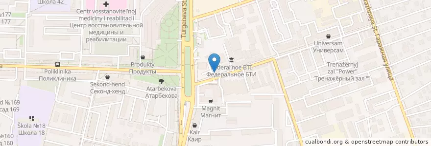 Mapa de ubicacion de Автомойка en ロシア, 南部連邦管区, クラスノダール地方, Городской Округ Краснодар.