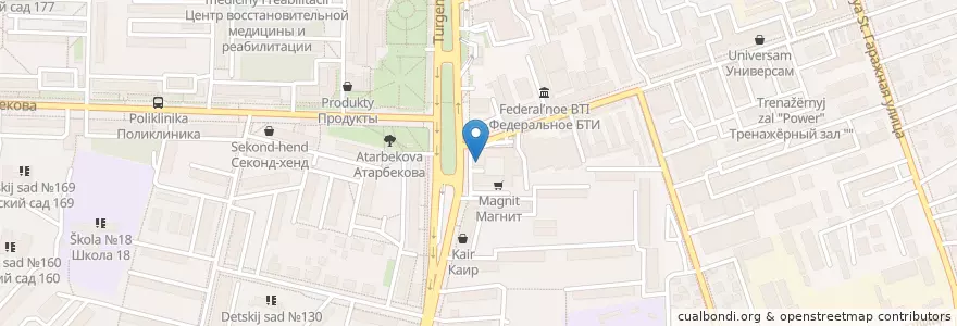 Mapa de ubicacion de Хлебные Истории en Rússia, Distrito Federal Do Sul, Krai De Krasnodar, Городской Округ Краснодар.