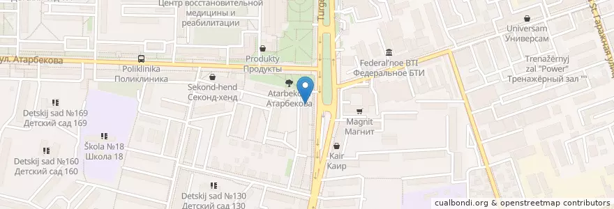 Mapa de ubicacion de Дент-Реал en Russia, South Federal District, Krasnodar Krai, Krasnodar Municipality.