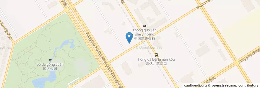 Mapa de ubicacion de 中国农业银行 en الصين, بكين, خبي, 大兴区.