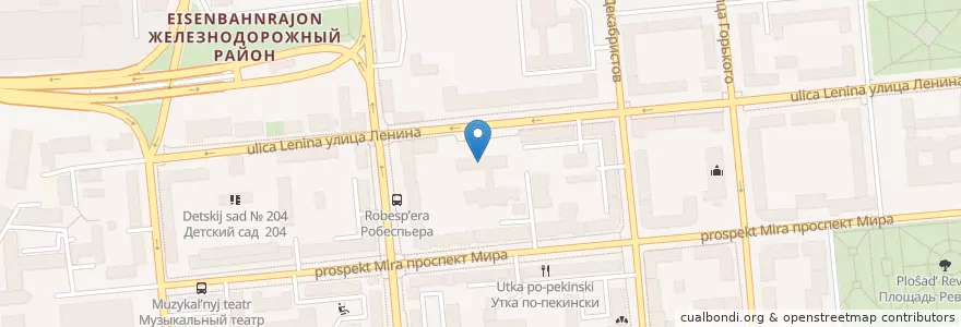 Mapa de ubicacion de Городская детская клиническая больница №1 en Russland, Föderationskreis Sibirien, Region Krasnojarsk, Stadtkreis Krasnojarsk.
