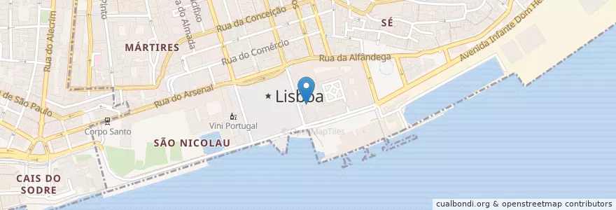 Mapa de ubicacion de Renova en Portugal, Lisboa, Santa Maria Maior.