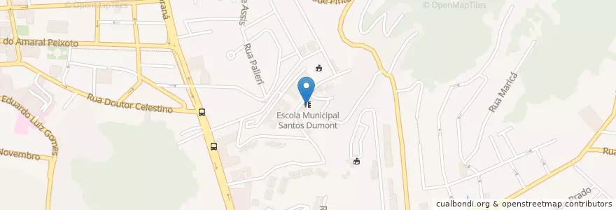 Mapa de ubicacion de Escola Municipal Santos Dumont en Brazilië, Regio Zuidoost, Rio De Janeiro, Região Geográfica Intermediária Do Rio De Janeiro, Região Metropolitana Do Rio De Janeiro, Região Geográfica Imediata Do Rio De Janeiro, Niterói.