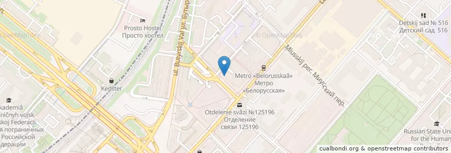 Mapa de ubicacion de Boston Seafood & Bar en Rusia, Distrito Federal Central, Москва, Distrito Administrativo Central, Тверской Район.