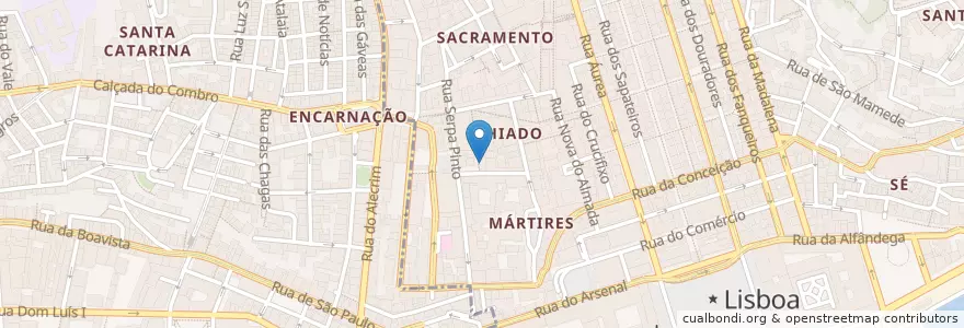Mapa de ubicacion de Kaffeehaus en Portugal, Área Metropolitana De Lisboa, Lisbon, Grande Lisboa, Lisbon.