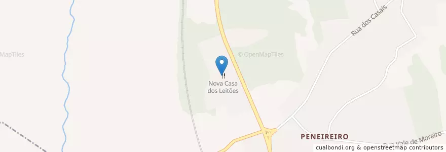 Mapa de ubicacion de Nova Casa dos Leitões en Португалия, Aveiro, Центральный Регион, Baixo Vouga, Anadia, Tamengos, Aguim E Óis Do Bairro.