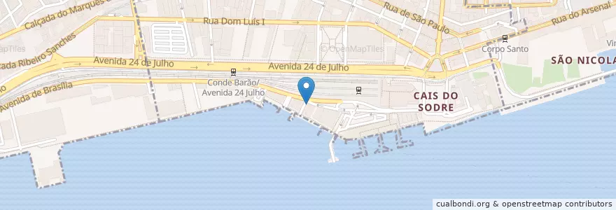 Mapa de ubicacion de A Pescaria en پرتغال, Área Metropolitana De Lisboa, Lisboa, Grande Lisboa.