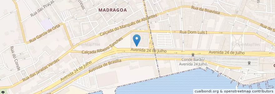 Mapa de ubicacion de A Merendeira en Portugal, Área Metropolitana De Lisboa, Lisboa, Grande Lisboa, Lisboa, Estrela.