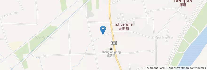 Mapa de ubicacion de 黃府千歲 en 타이완, 타이난 시, 마더우구.