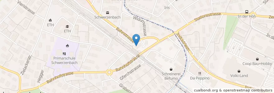 Mapa de ubicacion de La Statione en Svizzera, Zurigo, Bezirk Uster, Schwerzenbach.
