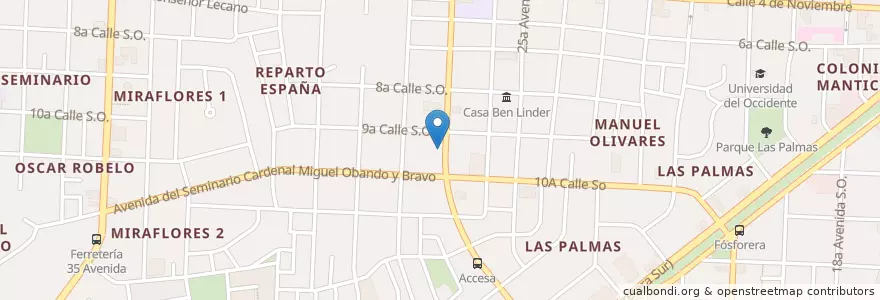 Mapa de ubicacion de Restaurante Xin Tian Di en Nicaragua, Departamento De Managua, Managua (Municipio).