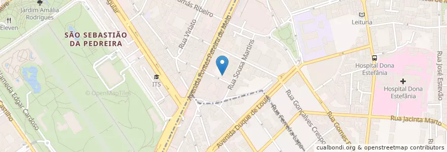 Mapa de ubicacion de Black Tie Club en Portugal, Área Metropolitana De Lisboa, Lisboa, Grande Lisboa, Lisboa, Arroios.