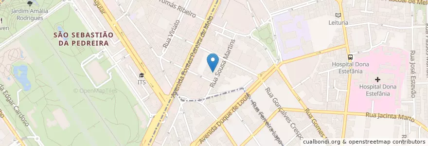 Mapa de ubicacion de Body Club en ポルトガル, Área Metropolitana De Lisboa, Lisboa, Grande Lisboa, リスボン, Arroios.