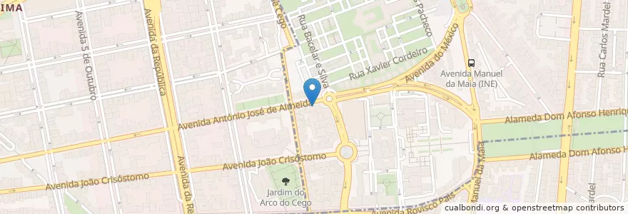 Mapa de ubicacion de Photus Erotic Club en Portugal, Aire Métropolitaine De Lisbonne, Lisbonne, Grande Lisboa, Lisbonne, Areeiro.