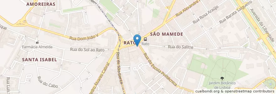 Mapa de ubicacion de Pastelaria 1800 en پرتغال, Área Metropolitana De Lisboa, Lisboa, Grande Lisboa, لیسبون.