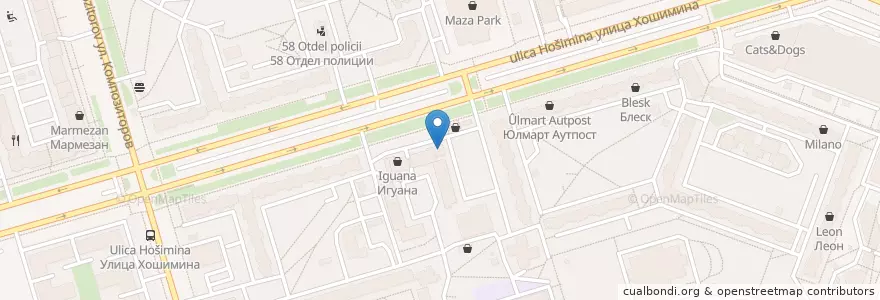 Mapa de ubicacion de Балтийский Банк en Russia, Northwestern Federal District, Leningrad Oblast, Saint Petersburg, Vyborgsky District, Округ Шувалово-Озерки.