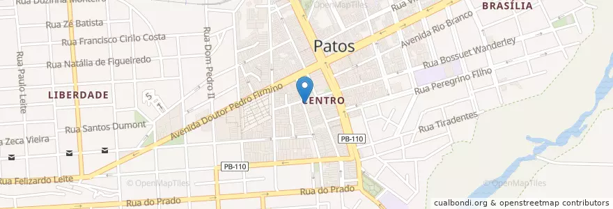 Mapa de ubicacion de Farmácias Pague Menos en ブラジル, 北東部地域, パライバ, Região Metropolitana De Patos, Região Geográfica Intermediária De Patos, Região Geográfica Imediata De Patos, Patos.
