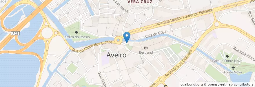 Mapa de ubicacion de Forum Aveiro en Portugal, Aveiro, Centro, Baixo Vouga, Aveiro, Glória E Vera Cruz.