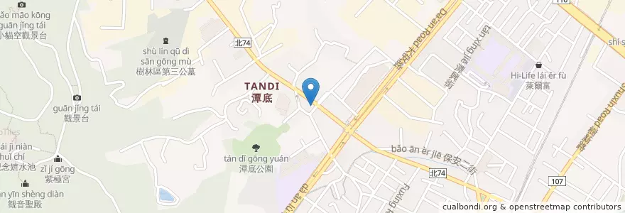 Mapa de ubicacion de 55黑白切 en Taiwan, 新北市, 樹林區.