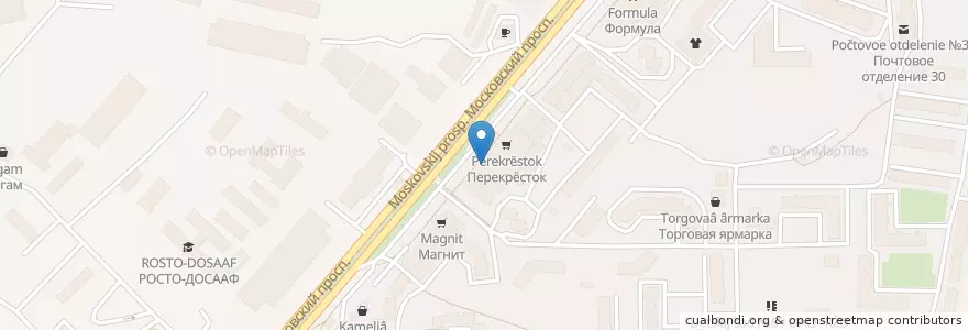 Mapa de ubicacion de Юкон en Rusland, Centraal Federaal District, Oblast Jaroslavl, Ярославский Район, Городской Округ Ярославль.