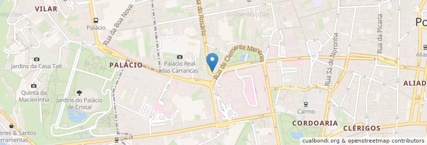 Mapa de ubicacion de Decomur en البرتغال, المنطقة الشمالية (البرتغال), Área Metropolitana Do Porto, بورتو, بورتو, Cedofeita, Santo Ildefonso, Sé, Miragaia, São Nicolau E Vitória.