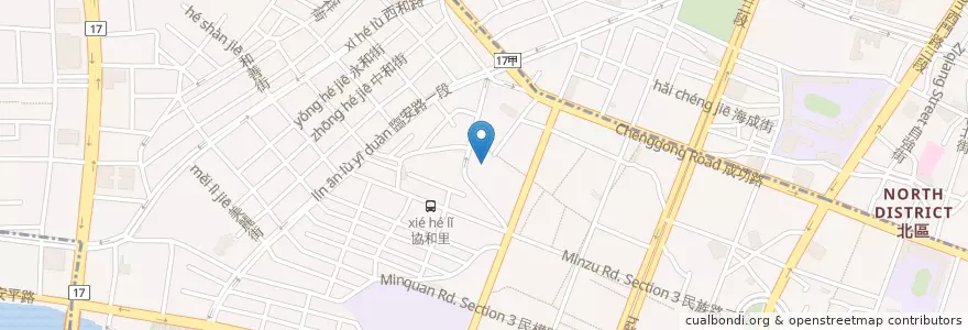 Mapa de ubicacion de 集福宮 en Tayvan, 臺南市.