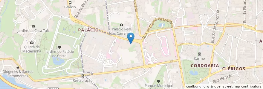 Mapa de ubicacion de Ginoeco: Imagiologia en Portugal, North, Área Metropolitana Do Porto, Porto, Porto, Cedofeita, Santo Ildefonso, Sé, Miragaia, São Nicolau E Vitória.