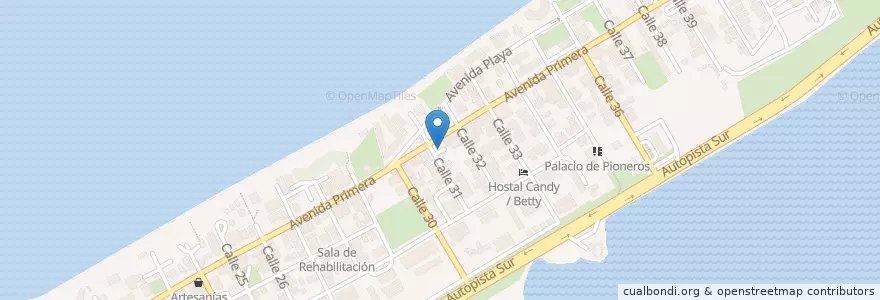 Mapa de ubicacion de Renta CUBACAR en Kuba, Matanzas, Cárdenas, Varadero.