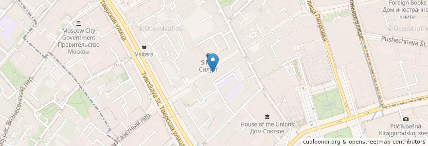 Mapa de ubicacion de Hidden en Rusland, Centraal Federaal District, Moskou, Центральный Административный Округ, Тверской Район.