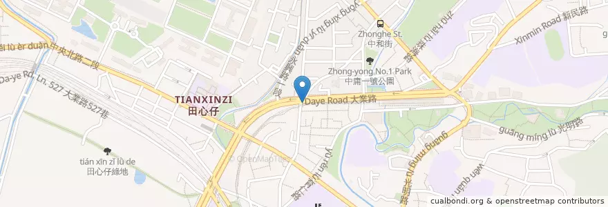 Mapa de ubicacion de 大業大同街口 en 臺灣, 新北市, 臺北市, 北投區.