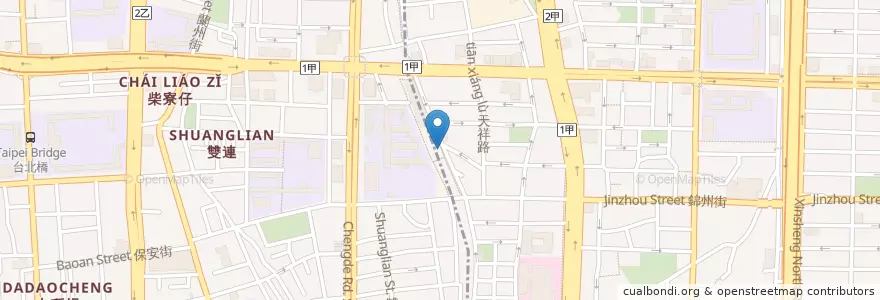 Mapa de ubicacion de 捷運民權西路站(3號出口) en تایوان, 新北市, تایپه.