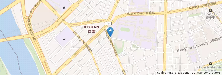Mapa de ubicacion de 華江高中 en 臺灣, 新北市, 臺北市, 萬華區.