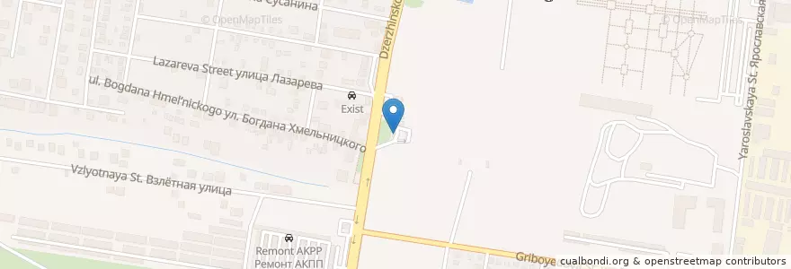 Mapa de ubicacion de ГАЗON en ロシア, 南部連邦管区, クラスノダール地方, Городской Округ Краснодар.