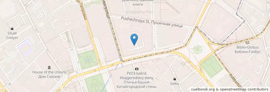 Mapa de ubicacion de Stakan en Russia, Central Federal District, Moscow, Central Administrative Okrug, Tverskoy District.