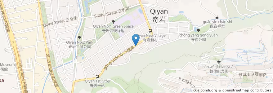 Mapa de ubicacion de 瑞麟美而美 en 臺灣, 新北市, 臺北市, 北投區.