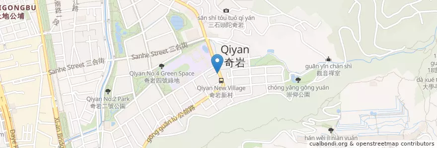 Mapa de ubicacion de 九福藥局 en تایوان, 新北市, تایپه, 北投區.
