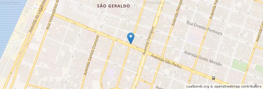 Mapa de ubicacion de Banrisul en 브라질, 남부지방, 히우그란지두술, Região Metropolitana De Porto Alegre, Região Geográfica Intermediária De Porto Alegre, Região Geográfica Imediata De Porto Alegre, 포르투알레그리.