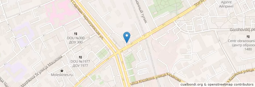 Mapa de ubicacion de Николай en Rusland, Centraal Federaal District, Moskou, Центральный Административный Округ, Басманный Район.
