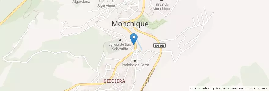 Mapa de ubicacion de O Zé en 포르투갈, Algarve, Algarve, Faro, Monchique, Monchique.