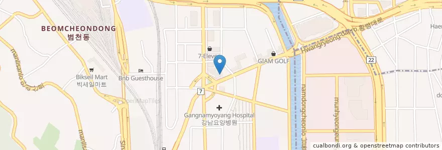 Mapa de ubicacion de S-OIL en Corea Del Sud, Busan.