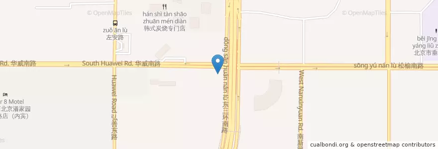 Mapa de ubicacion de 中国银行 en الصين, بكين, خبي, 朝阳区 / Chaoyang.