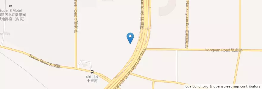 Mapa de ubicacion de 福湘楼 en 中国, 北京市, 河北省, 朝阳区 / Chaoyang.