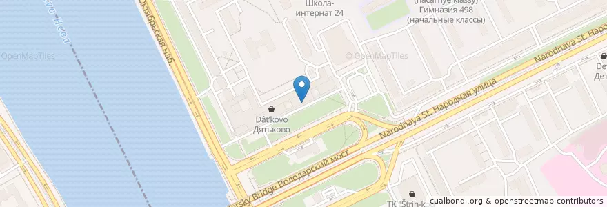 Mapa de ubicacion de Токио-City en Russie, District Fédéral Du Nord-Ouest, Oblast De Léningrad, Saint-Pétersbourg, Невский Район.